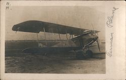 WWI German Plane Postcard