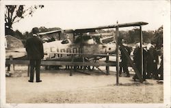 Captured German Plane WWI Postcard