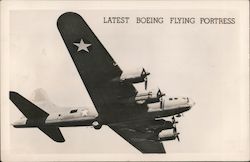 Latest Boeing Flying Fortress Postcard