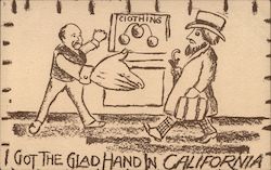 I Got the Glad Hand in California Pawn Shop Postcard