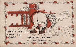 Meet Me Face to Face Seeing Things in California Postcard Postcard Postcard