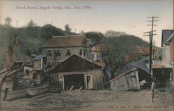 Flood Scene, Jan. 1909. Postcard