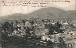 Bird's-eye view of Calistoga California Postcard Postcard Postcard