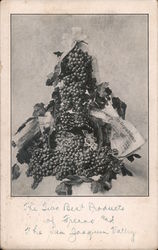 Bunches of Grapes - California Raisin Day Postcard