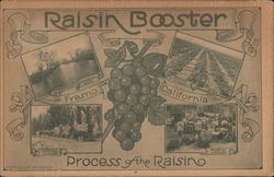 Raisin Booster-Process of the Raisin Fresno, CA Postcard Postcard Postcard