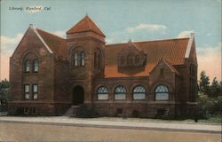 Library Hanford, CA Postcard Postcard Postcard