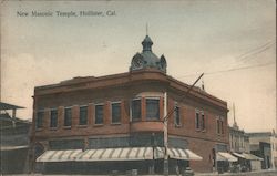 New Masonic Temple Hollister, CA Postcard Postcard Postcard