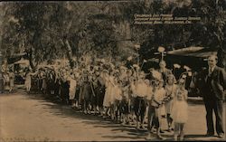 Childrens Lily Parade Saturday Before Easter Sunrise Service Hollywood Bowl California Postcard Postcard Postcard