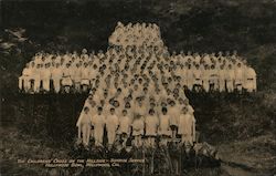 The Childrens' Cross on the Hillside-Sunrise Service Hollywood Bowl California Postcard Postcard Postcard