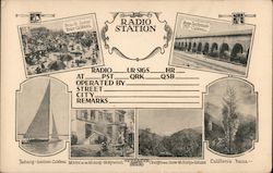 Radio Station Postcard