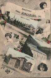 Greetings from Kingsburg, Cal California Postcard Postcard Postcard