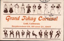 Grand Jokay Carnival - September 19, 20 and 21, 1907 Postcard