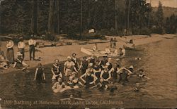 Bathing at Homewood Park Postcard