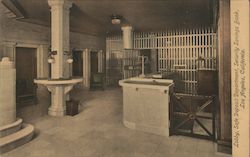 Lobby, Safe Deposit Department, Security Savings Bank Los Angeles, CA Postcard Postcard Postcard