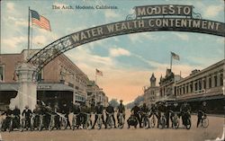 The Arch Modesto, CA Postcard Postcard Postcard