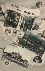 Greetings from Napa, Cal California Postcard Postcard Postcard