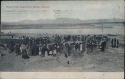 Mojave Indian Funeral Pyre Postcard