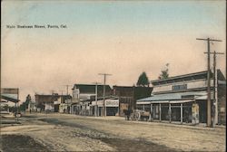 Main Business Street Postcard