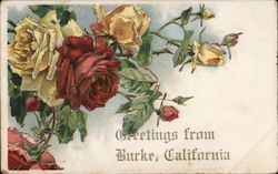 Greetings from Burke, California Postcard Postcard Postcard