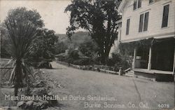 Main Road to Health, at Burke Sanitarium California Postcard Postcard Postcard