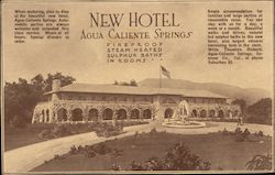 Agua Caliente Springs Hotel Postcard