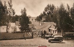 El Verano French Cottage - A. Dutil, Proprietor California Postcard Postcard Postcard