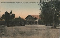 The Hotel and Arbor Boyes Hot Springs, CA Postcard Postcard Postcard