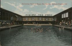 Swimming Tank at Sonoma County Boyes Hot Springs, CA Postcard Postcard Postcard