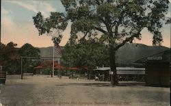 Entrance to Boyes Hot Springs Postcard