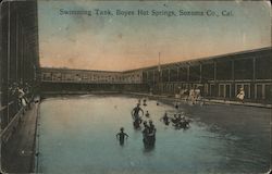 Swimming Tank, Boyes Hot Springs California Postcard Postcard Postcard