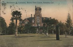 Residence M. Calleaud, Beuna Vista Castle Postcard