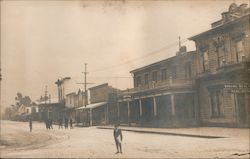 News Boy in Front of the Union Hotel Postcard