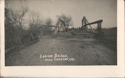 Lagoon Bridge Near Town Postcard