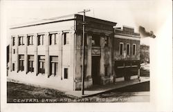 Central Bank and Evart Building Postcard