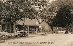 Cottages at Dr. Burke's Sanitarium, Sonoma County Postcard