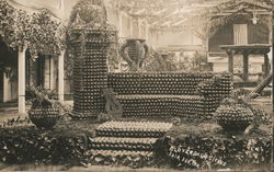 Display at the Cloverdale Citrus Fair, Feb. 1912 Postcard