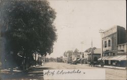 Street of Cloverdale California Postcard Postcard Postcard