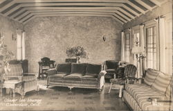 Clover Inn lounge Postcard