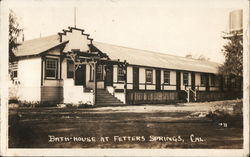 Bath-House Fetters Hot Springs, CA Postcard Postcard Postcard