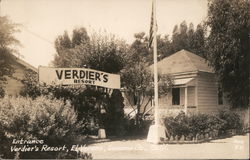 Entrance, Verdier's Resort Postcard