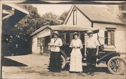 Ladies Outside Jack London's House Santa Rosa, CA Postcard Postcard Postcard