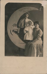 Paper Moon: Boyes Springs Postal Studio Postcard