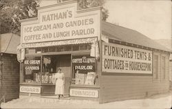 Rare! Nathan's Ice Cream & Candies, Coffee & Lunch Parlor Postcard