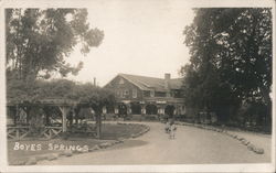 View of Hotel Boyes Hot Springs, CA Postcard Postcard Postcard