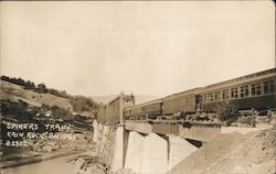 Spikers Train, Cain Rock Bridge Postcard