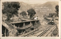 Caliente Creek Reconstruction After Cloudburst of 9-30-1932 California Postcard Postcard Postcard