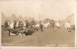 Making Camp, Camp Kearny Postcard