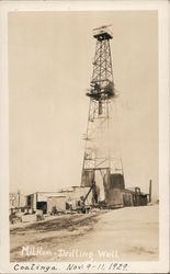 Milham Drilling Well Postcard