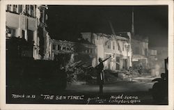 "The Sentinel" March 10, 1933 Compton Earthquake Long Beach, CA Arroyo Photo Postcard Postcard Postcard