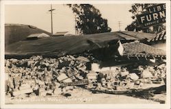 Compton Quake Ruins California Postcard Postcard Postcard